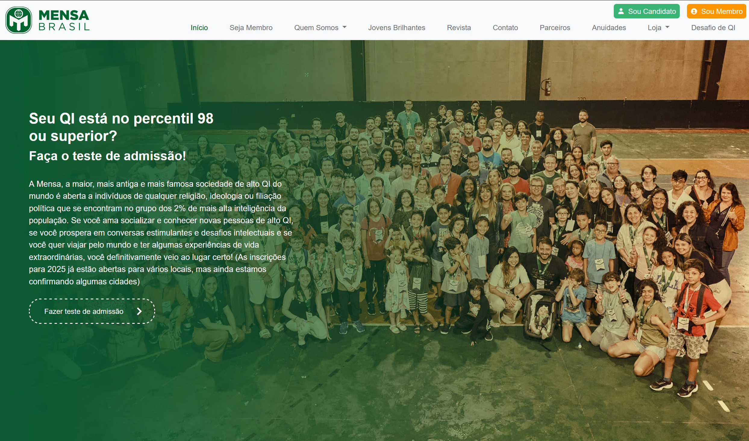 Novo ecossistema digital da Mensa Brasil